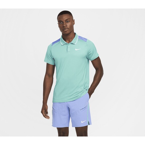 NikeCourt Advantage Men's Dri-FIT Tennis Polo FD5317-300 Green Frost/Royal XXL - Picture 12 of 14